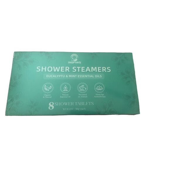 VORLIS Aromatherapy Shower Steamers Eucalyptus & Mint 8 Pack Unisex - Picture 1 of 2